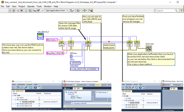 LabVIEW® API (only for owners of the PCAN© Developer 4.x driver)